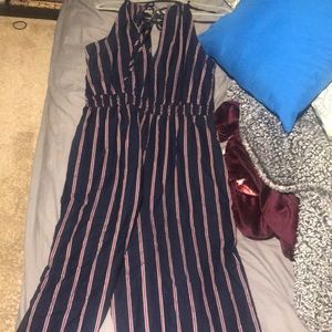Navy blue jumpsuit